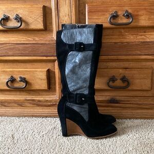 Boots. Donald Pliner black suede boots